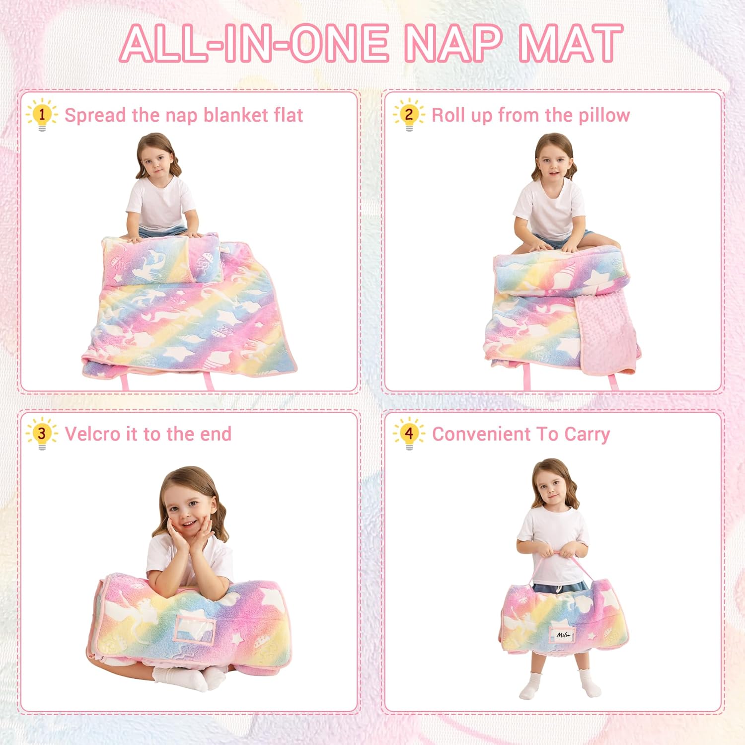 Cozy Comfort Nap Mat - Luminous Jellyfish