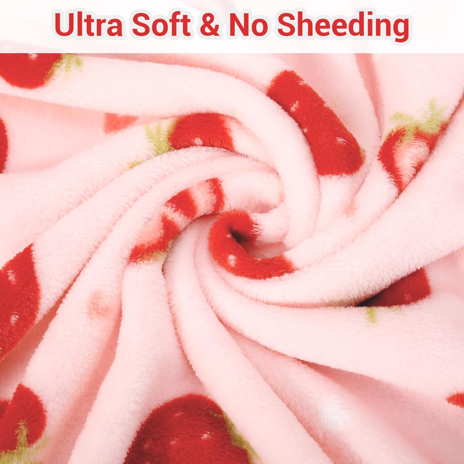 Dreamy Strawberry Kids Throw Blanket
