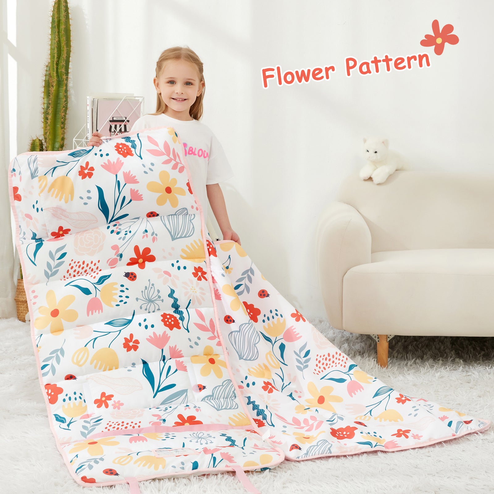 Cozy Comfort Nap Mat - Flower