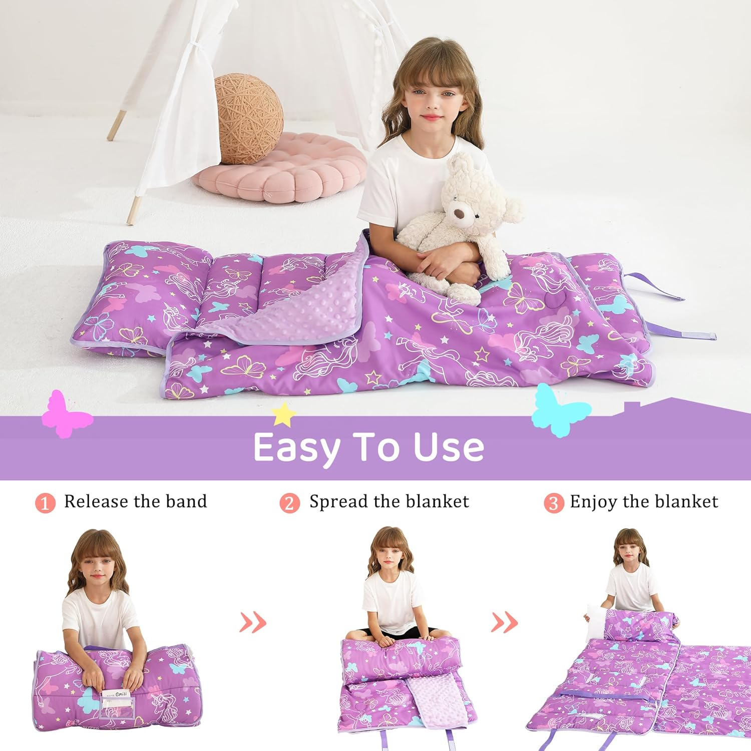 Cozy Comfort Nap Mat - Unicorn Dreamscape