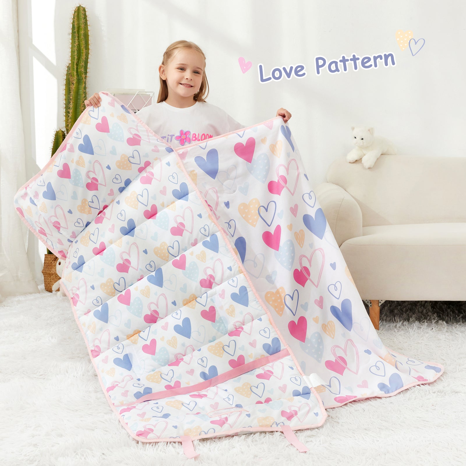 Cozy Comfort Nap Mat - Colorful Love