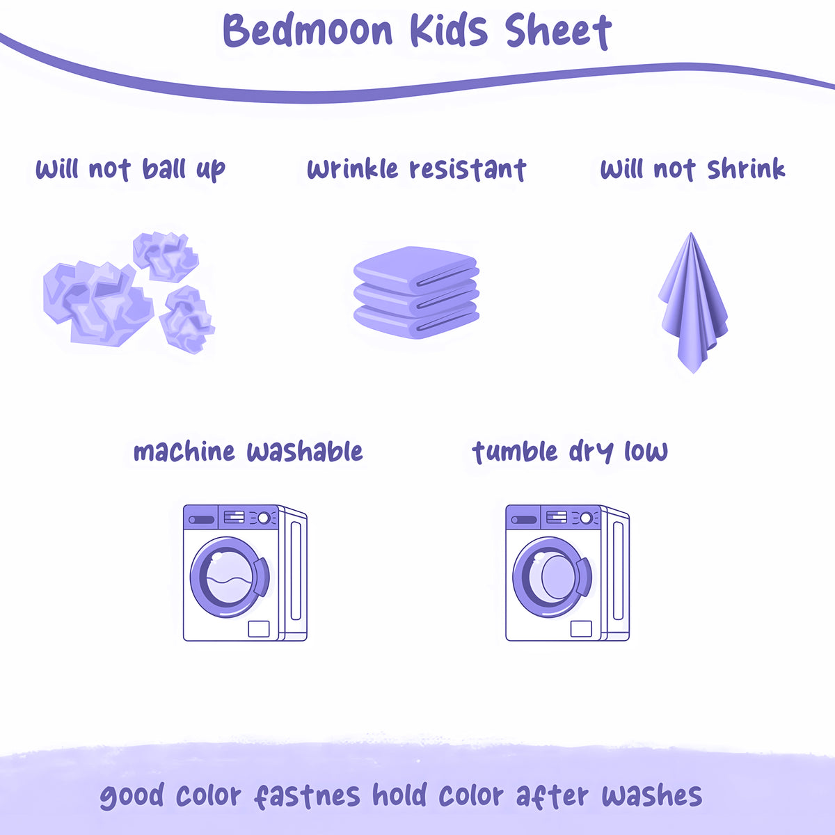Cool Girl Kids Microfiber Bed Sheet Set Deep Pocket Soft & Breathable