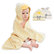 (Dog & Duck) 2 Pack Cotton Hooded Baby Towels, Thick and Absorbent 31" * 23"
