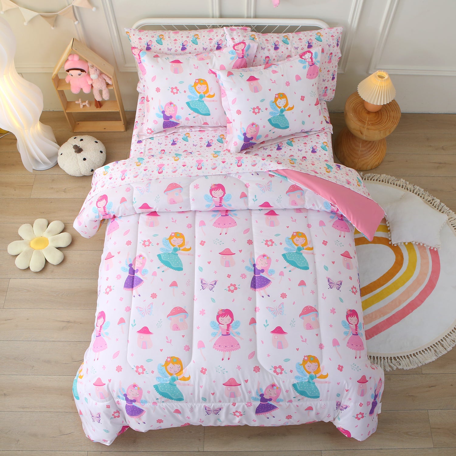 Enchanted Fairy Garden Bedding Set for Kids