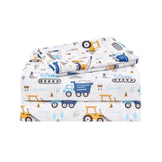 Parure de draps 3 pièces pour enfant, motif aventure en voiture, taille double