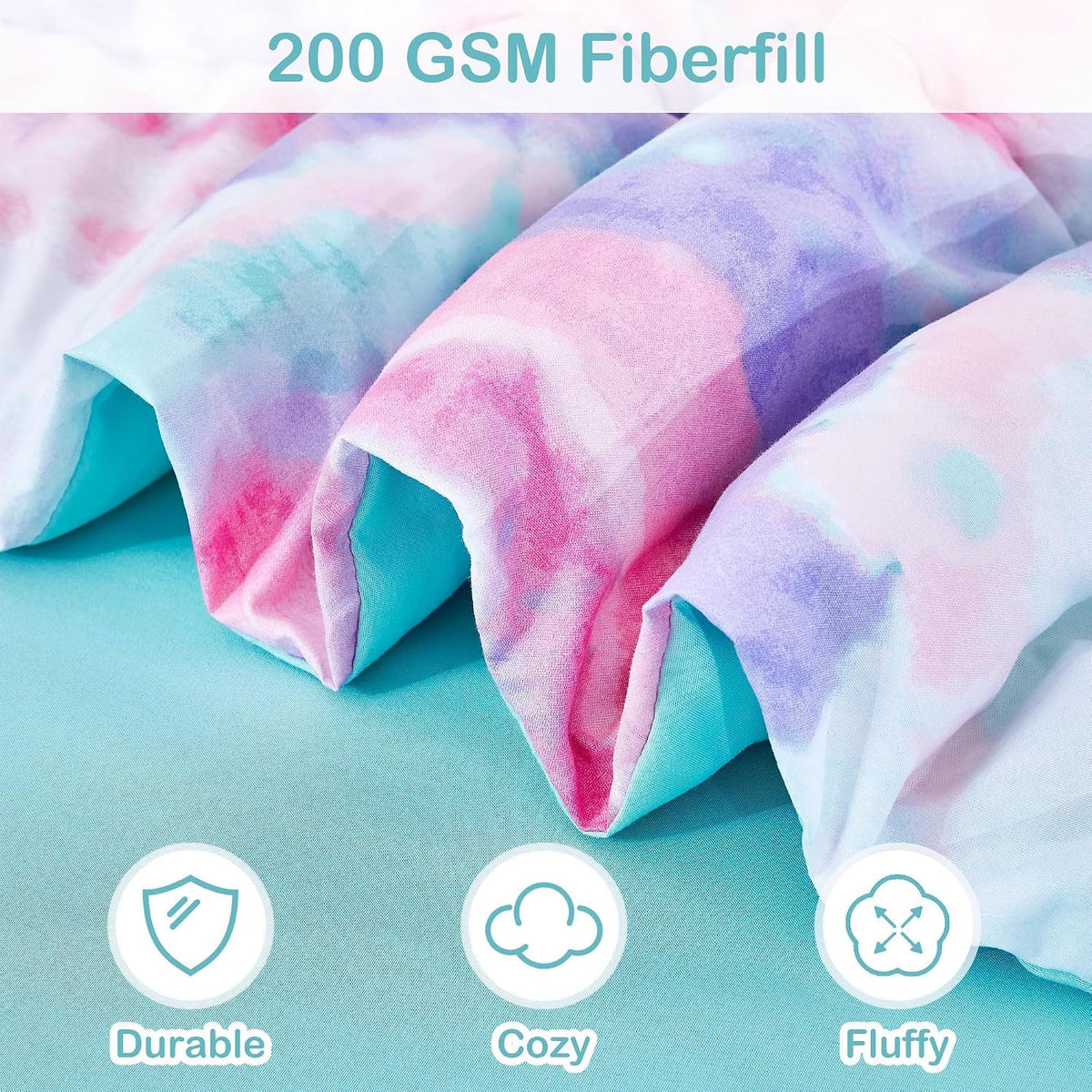 Dark Pink Round Flower Kids Comforter Sets– 6 or 8 Piece Options