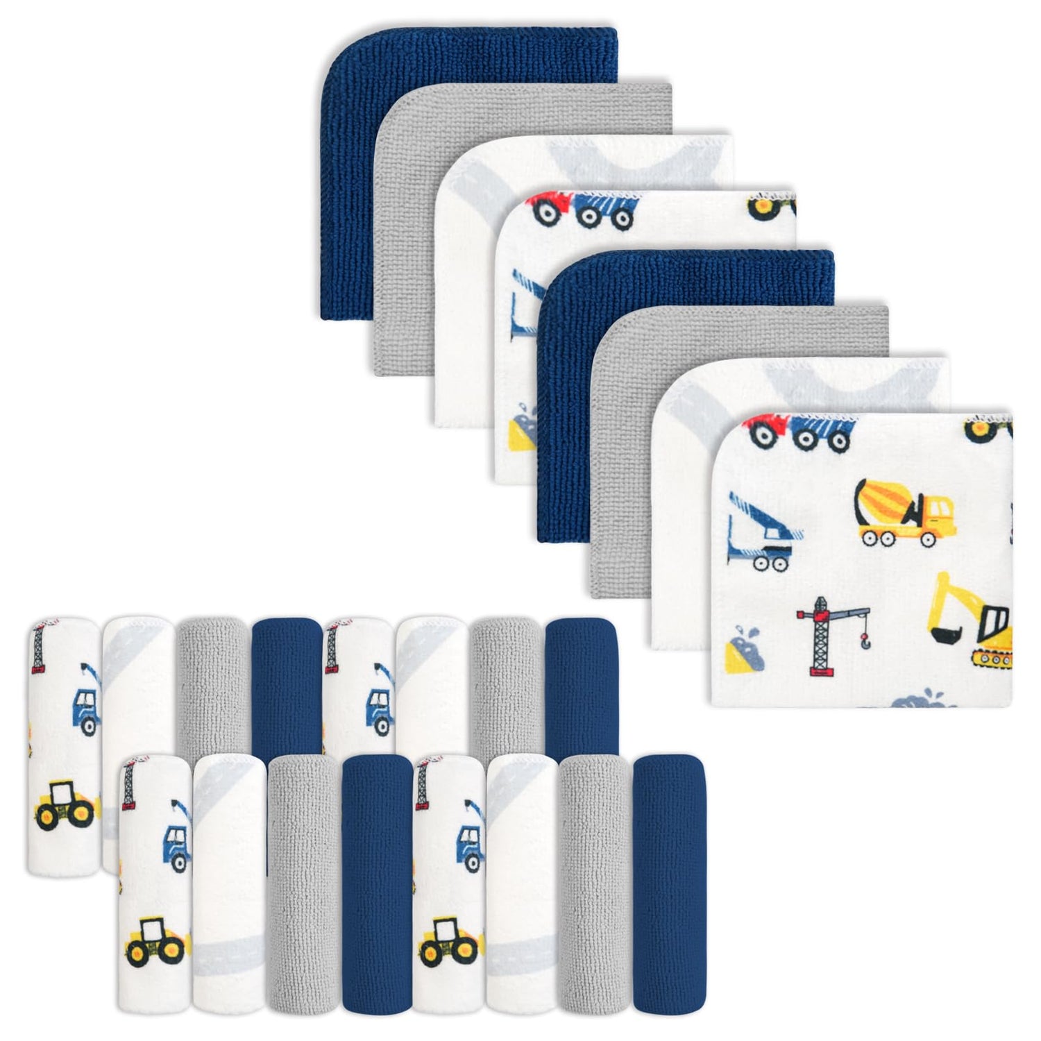 Truck 9x9 Baby Washcloths