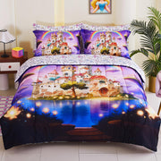 Enchanted Rainbow Castle Kids Comforter Sets– 5 or 7 Piece Options
