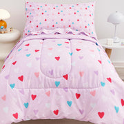 Purple Heart Toddler Comforter Set– 4 Piece