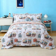 Country Train Town Comforter Sets for Kids– 6 or 8 Piece Options