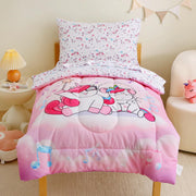 Music Unicorn Toddler Comforter Set– 4 Piece