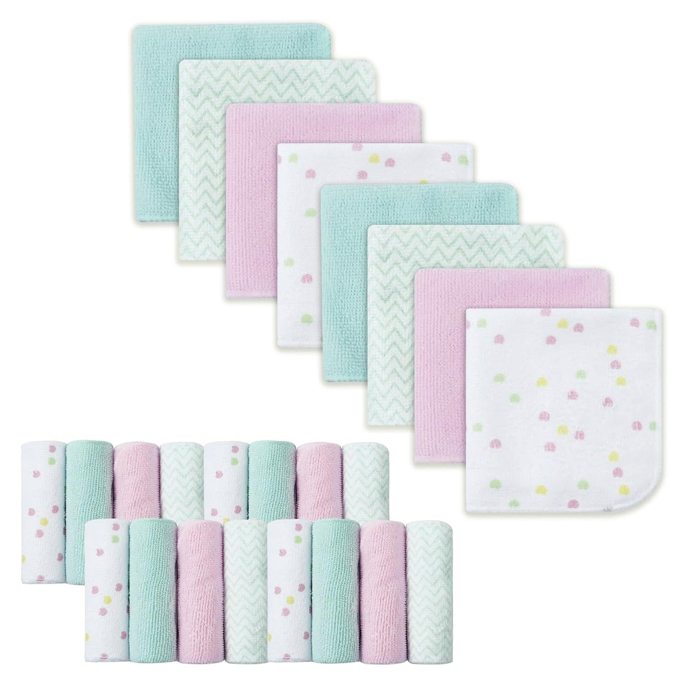 9x9 Unicorn Baby Washcloths