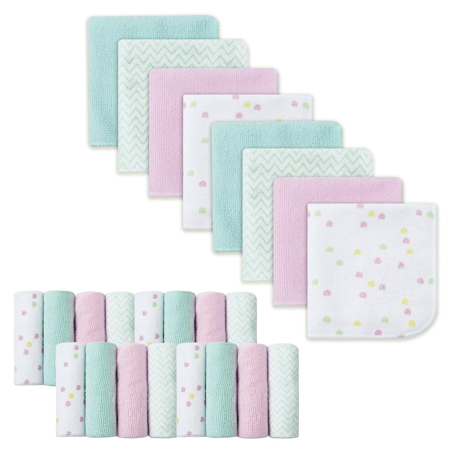9x9 Unicorn Baby Washcloths