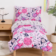 Space Cat Toddler Comforter Set– 4 Piece