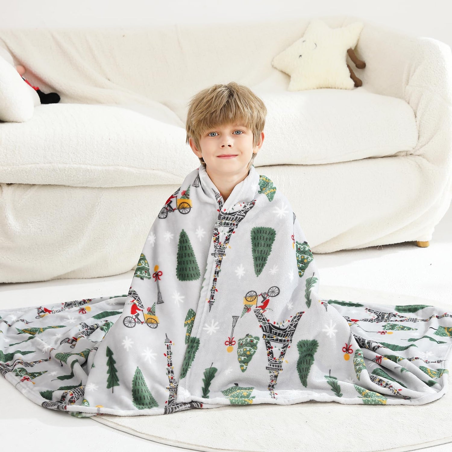 Christmas Tree Kids Throw Blanket 50" x 60"