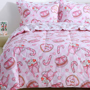 Pink Dessert Cake Kids Comforter Sets– 5 or 7 Piece Options