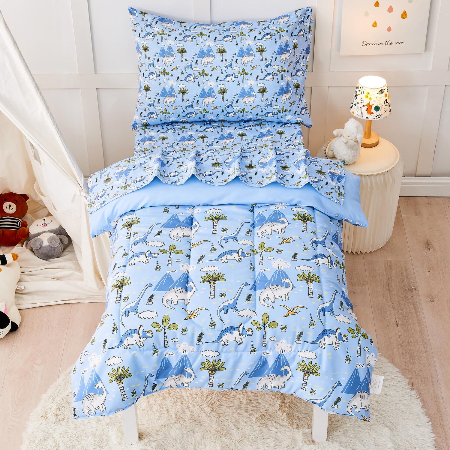 Dinosaur Toddler Bedding Set for Boys
