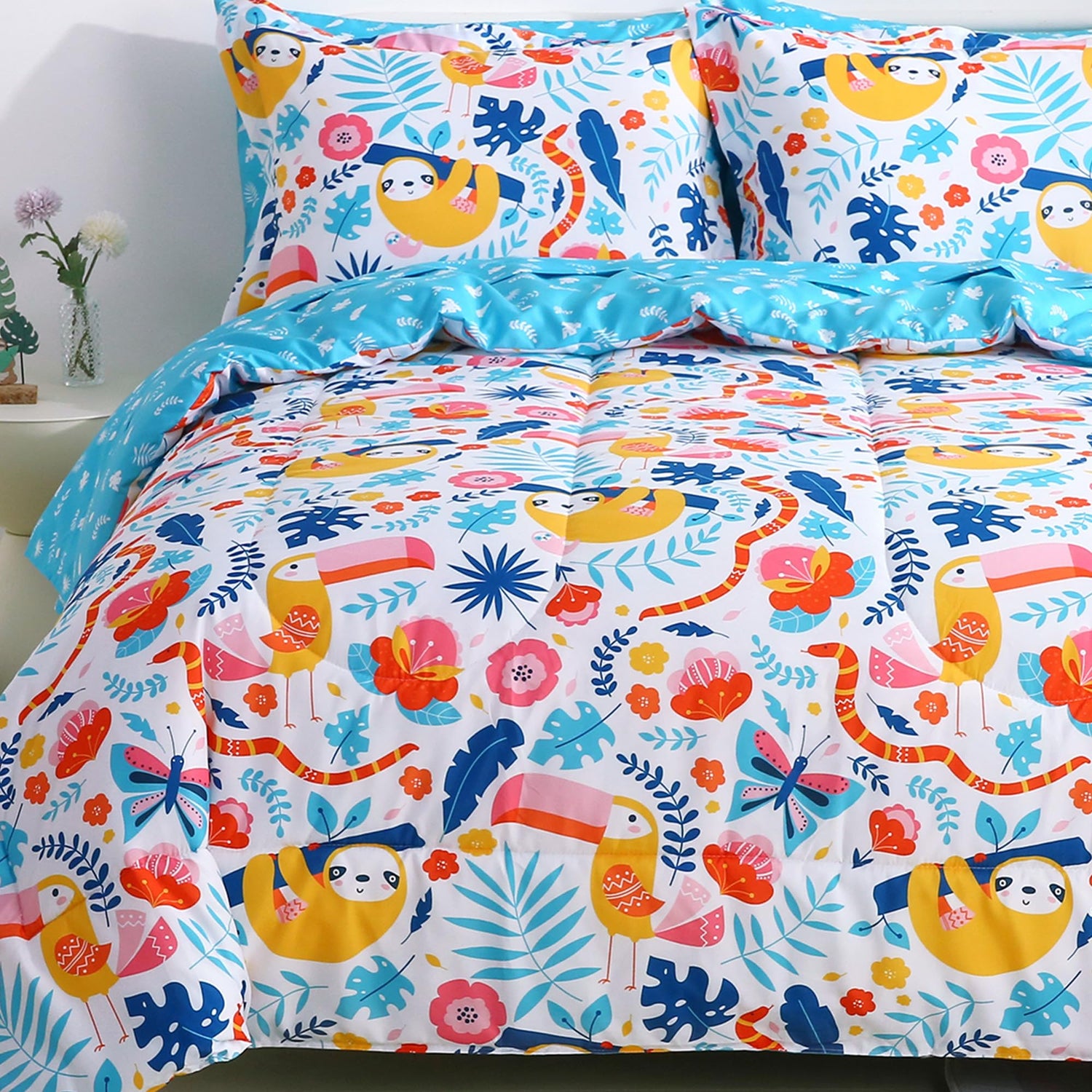 Sloth Kids Comforter Sets for Girls