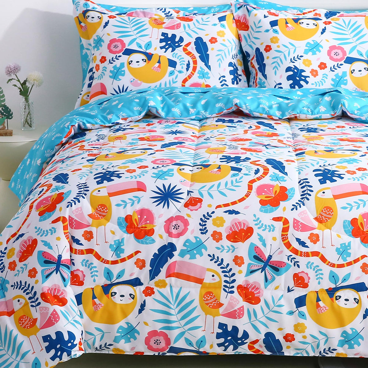 Sloth Kids Comforter Sets– 5 or 7 Piece Options