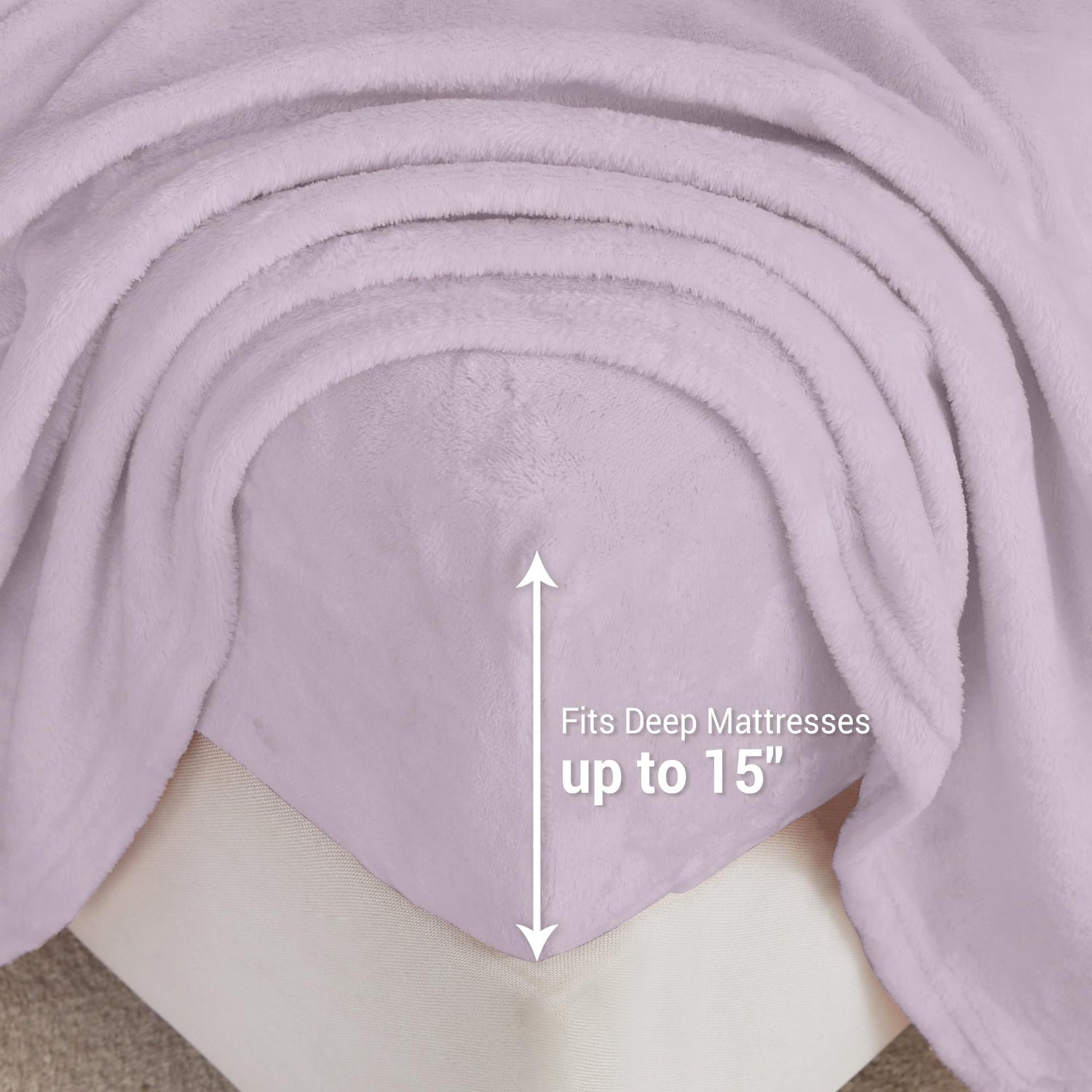 Violet Printed Micro Fleece Bed Sheet Set