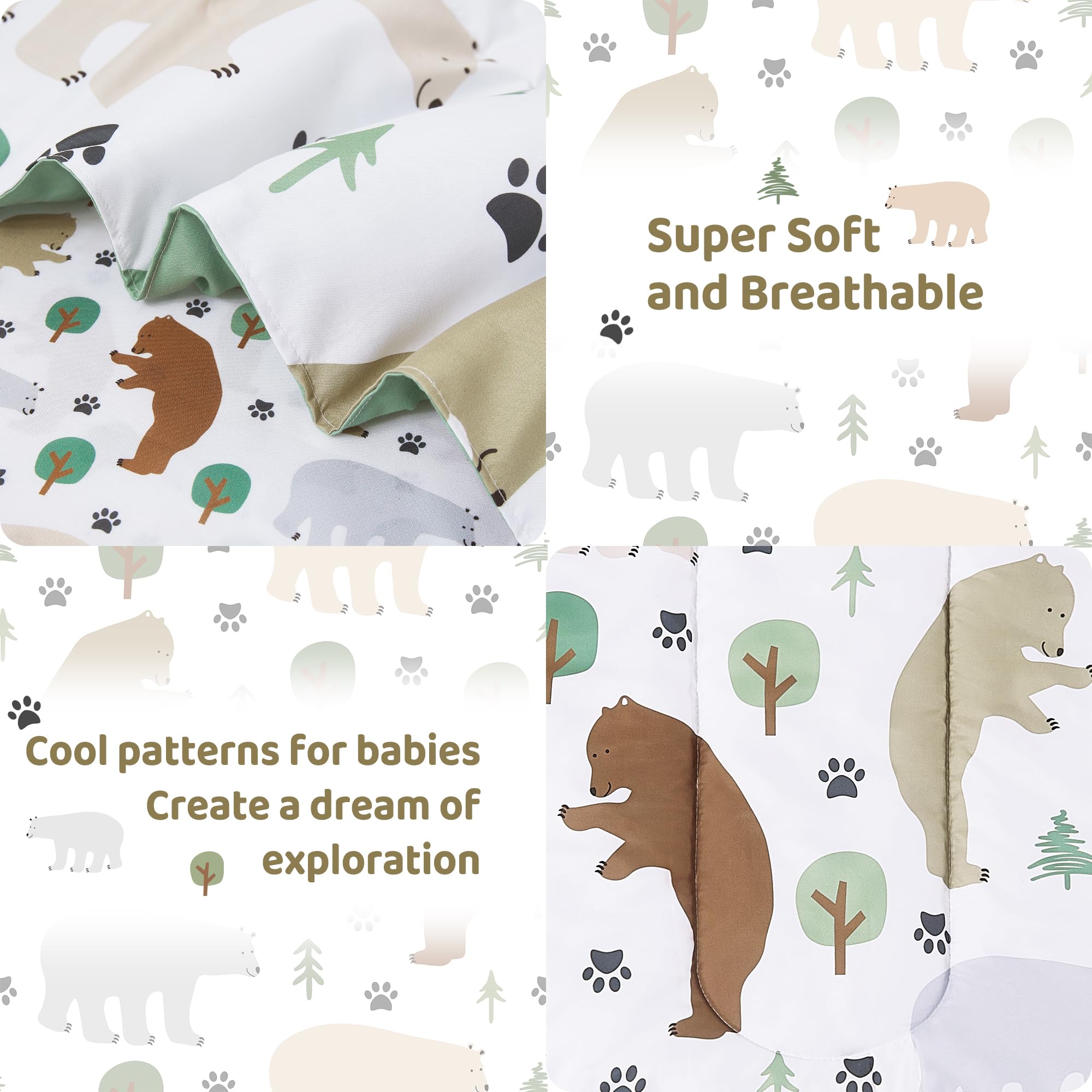 Forest Bear Comforter Set– 4 Piece