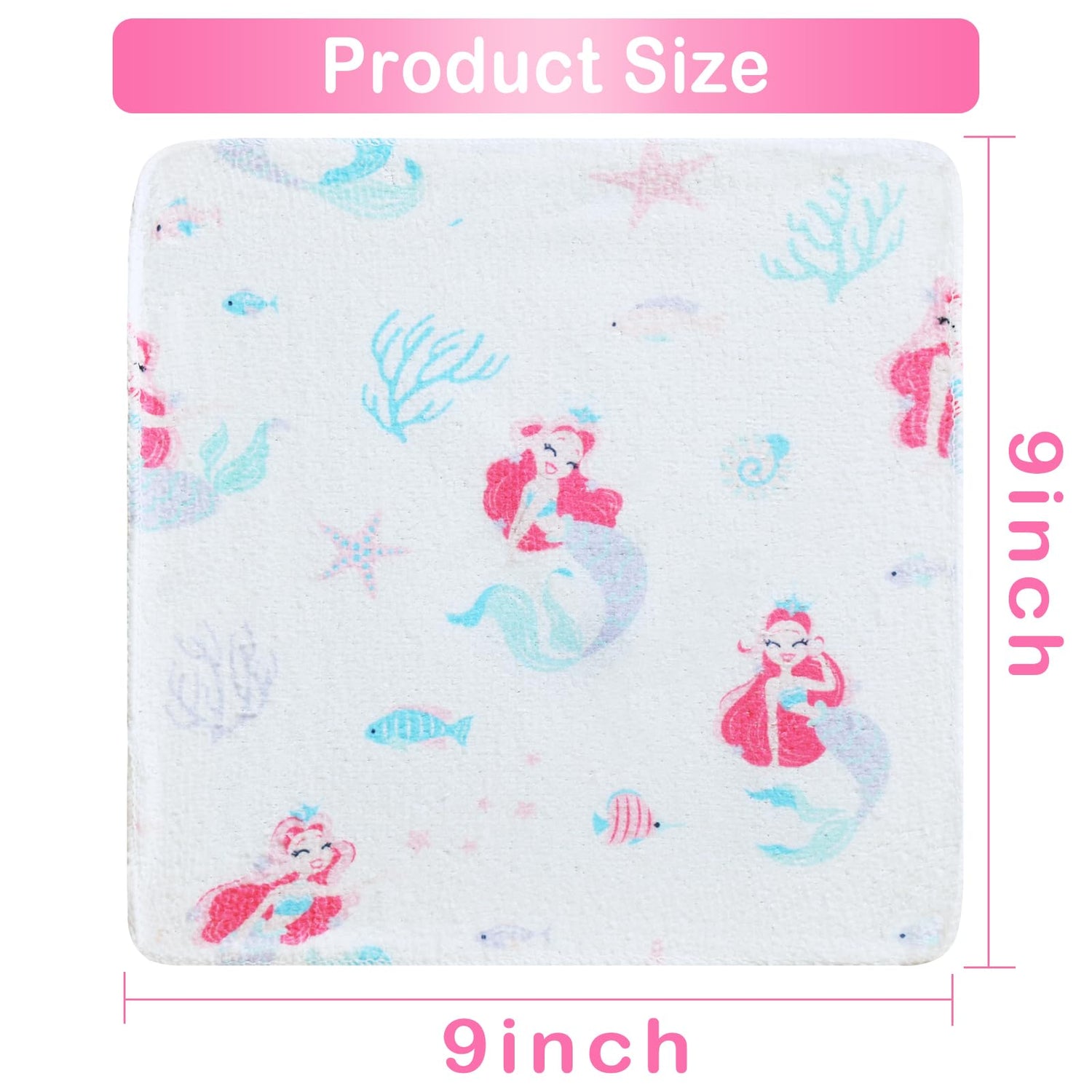 Flamingos 9x9 Baby Washcloths