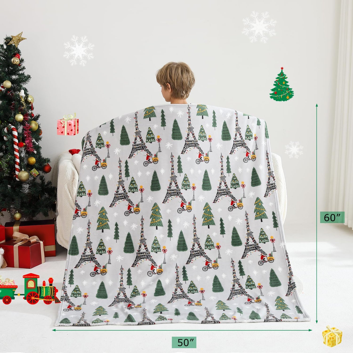 Christmas Tree Kids Throw Blanket 50" x 60"