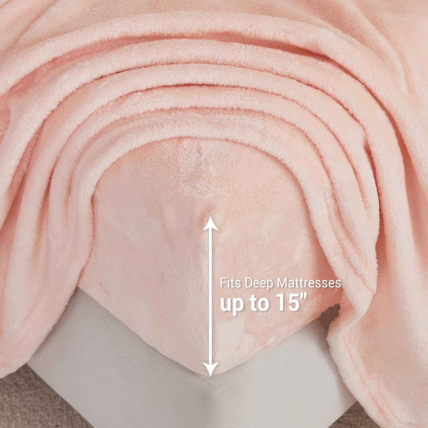 Pink Printed Micro Fleece Bed Sheet Set