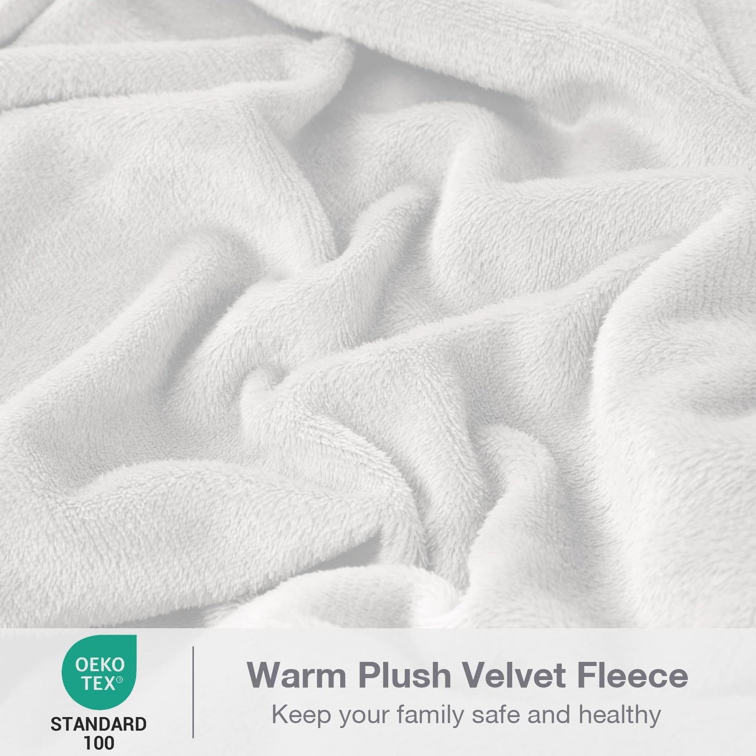 White Printed Micro Fleece Bed Sheet Set