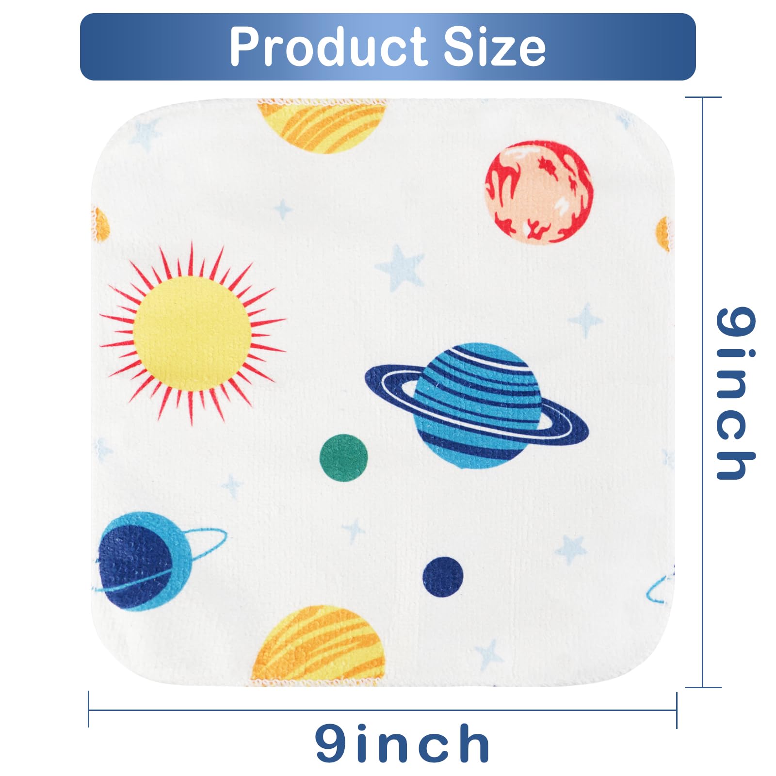 Blue Planet 9x9 Baby Washcloths