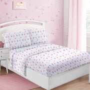 Sweet Heart Fiesta Kids Bed Sheet Set Deep Pocket Double Brushed Microfiber