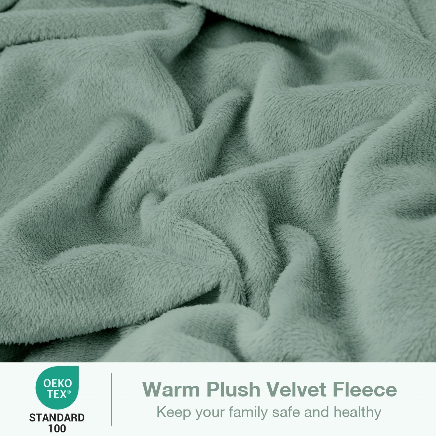 Emerald Green Printed Micro Fleece Bed Sheet Set