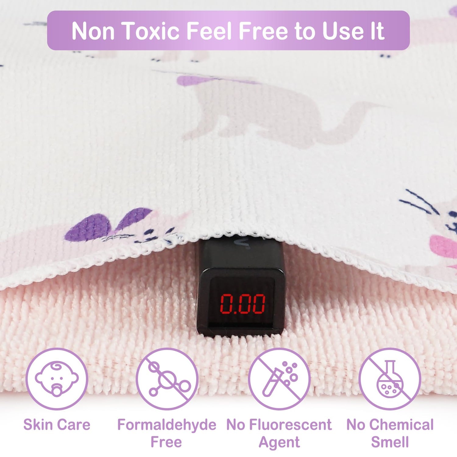 Purple-cat 9x9 Baby Washcloths