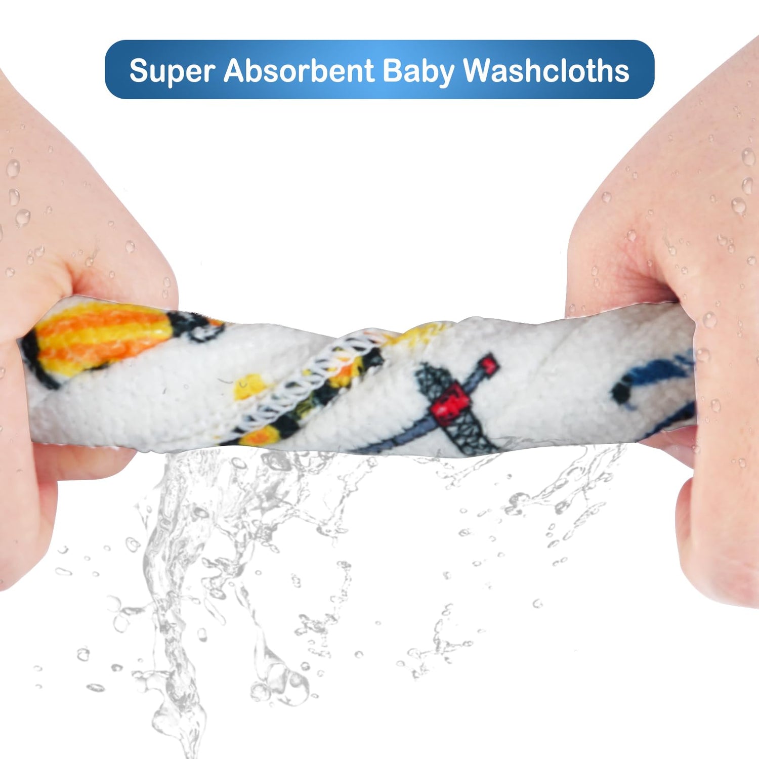 Truck 9x9 Baby Washcloths