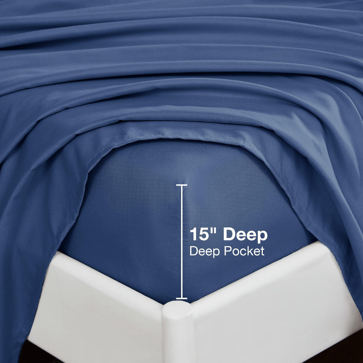 Bed Sheet Set Deep Pocket Double Brushed Microfiber
