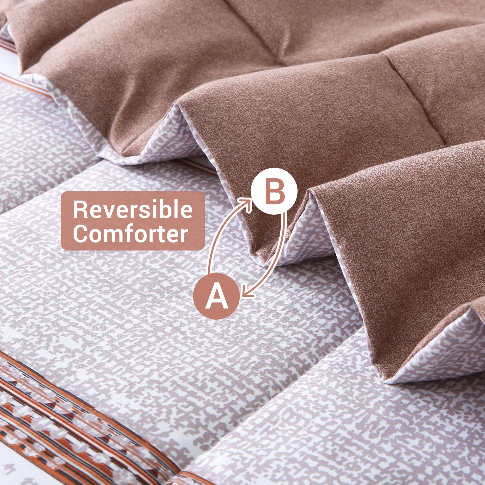 Rustic Stripe Comforter Set 7 Pieces