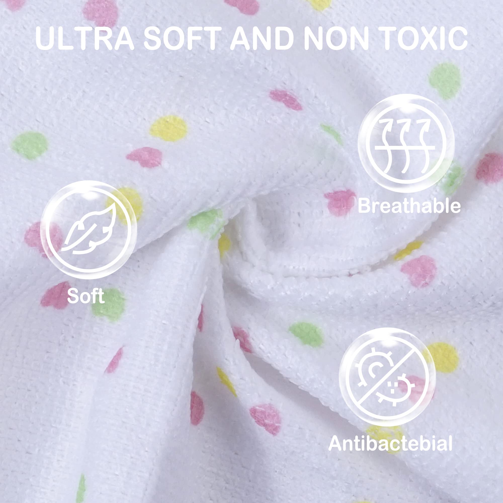 9x9 Unicorn Baby Washcloths