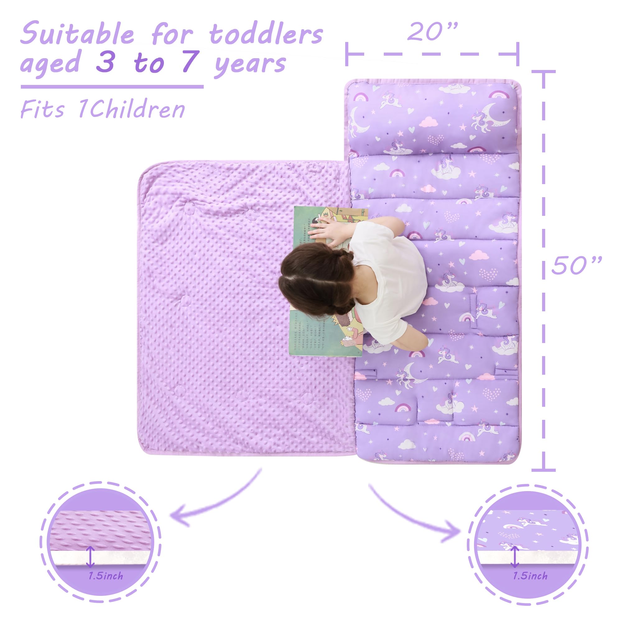 Cozy Comfort Nap Mat - Dreamy Unicorn Castle