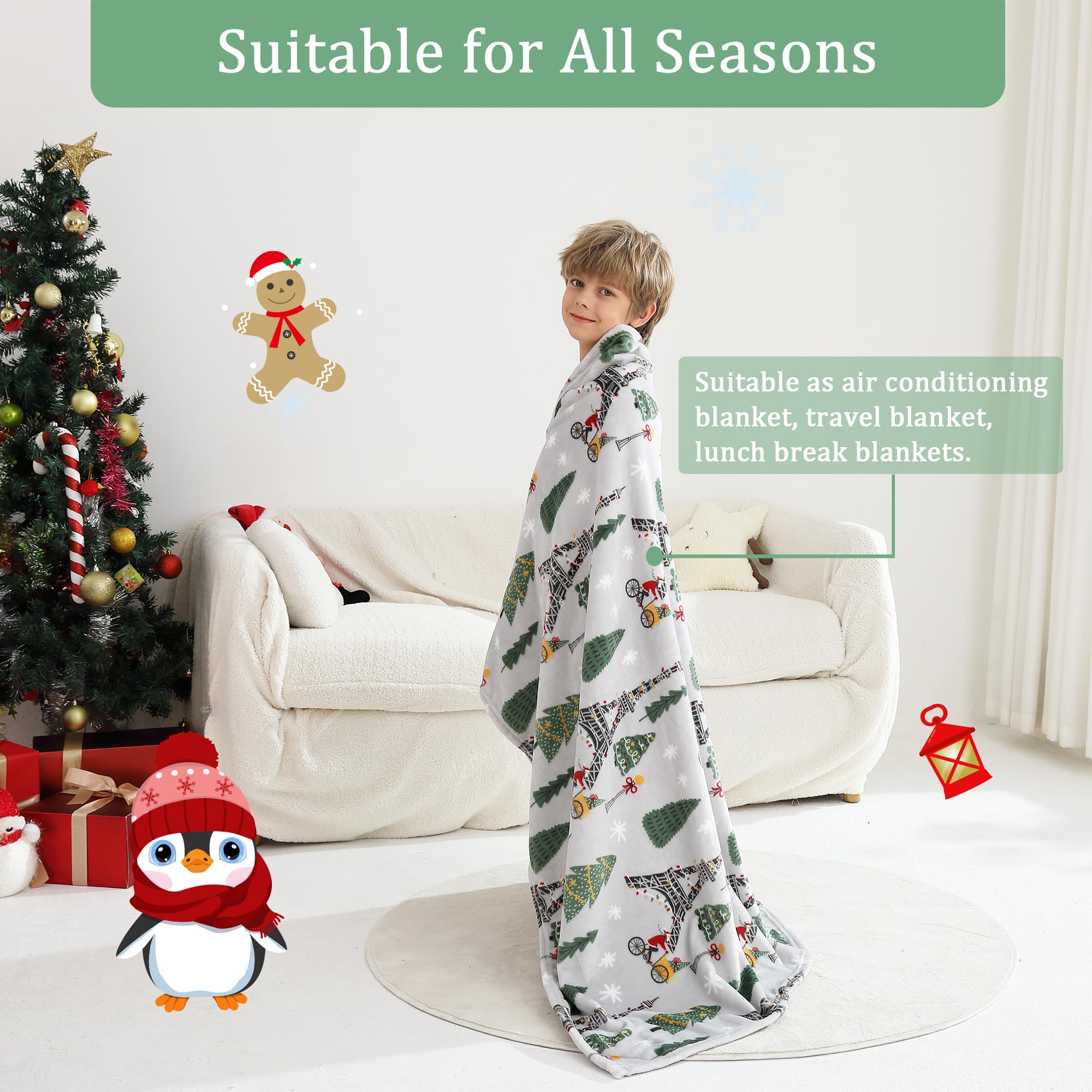 Christmas Tree Kids Throw Blanket 50" x 60"