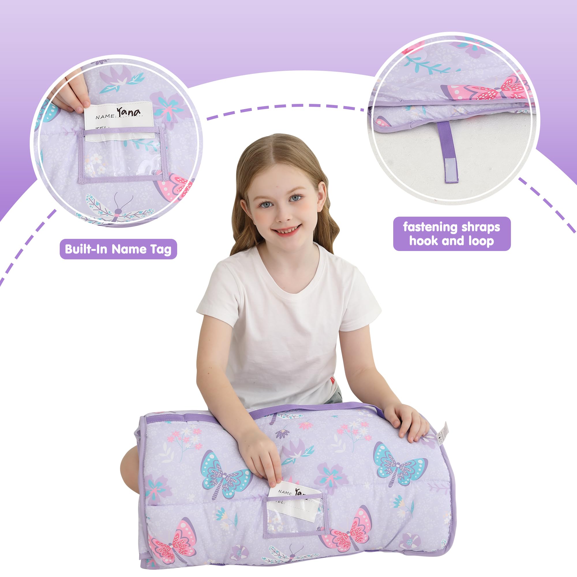 Cozy Comfort Nap Mat - Butterfly