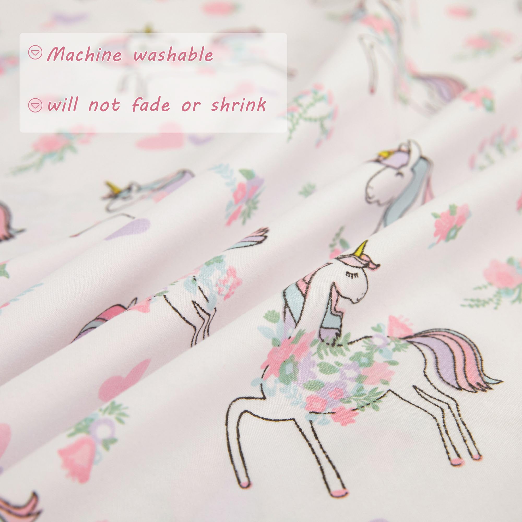 Unicorn Toddler Comforter Set– 4 Piece