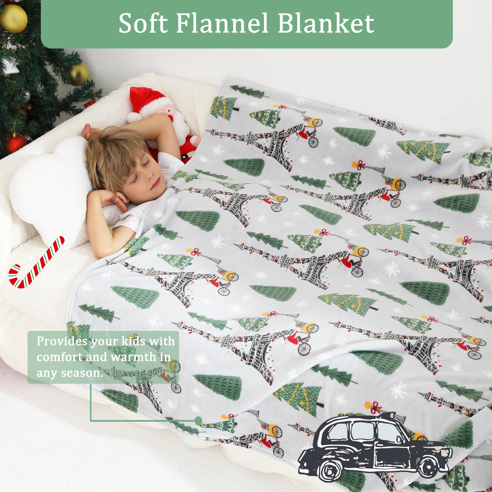 Christmas Tree Kids Throw Blanket 50" x 60"