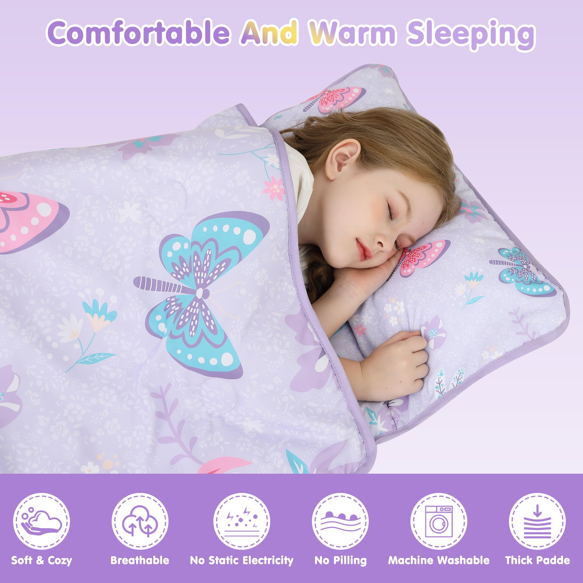 Cozy Comfort Nap Mat - Butterfly