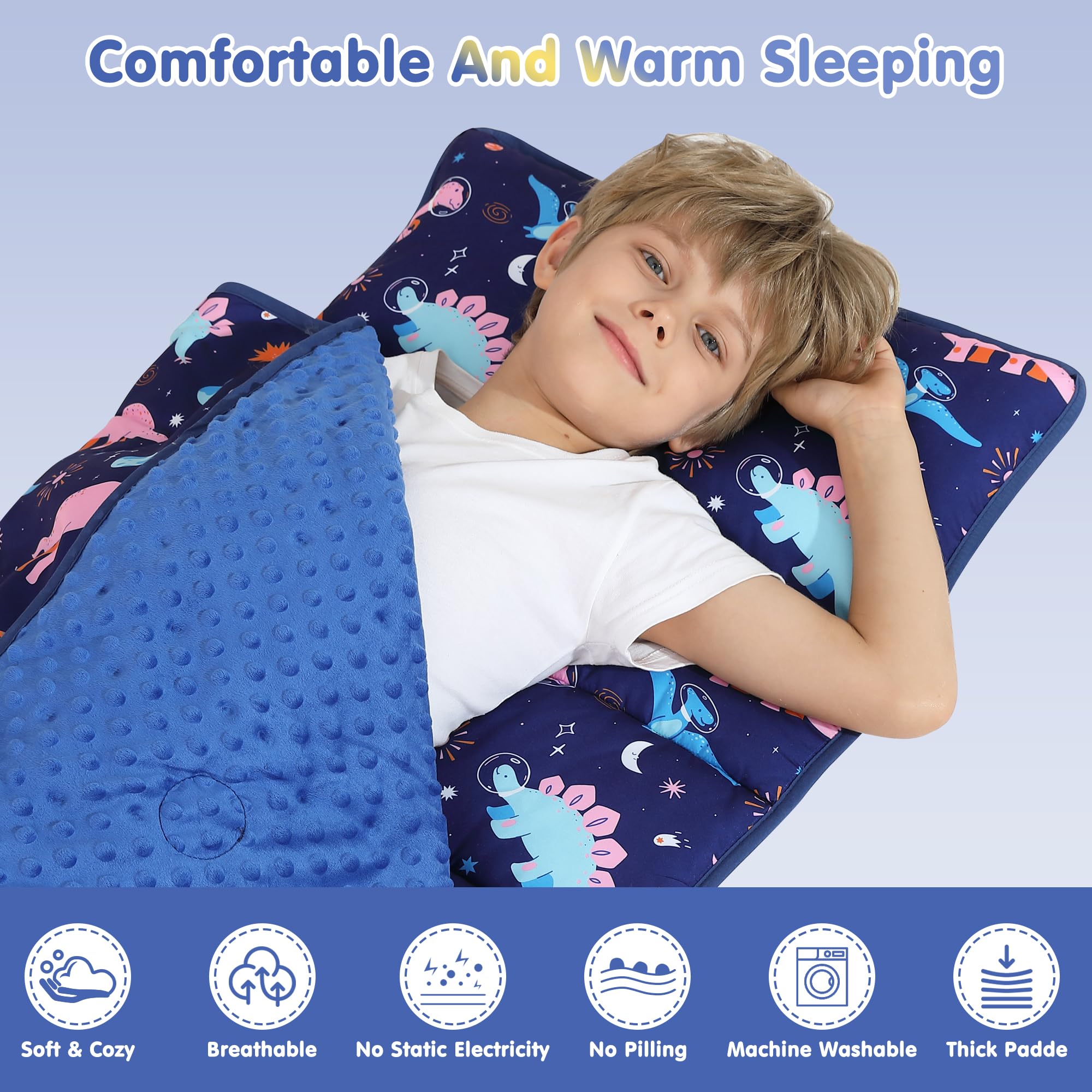 Cozy Comfort Nap Mat - Dinosaur