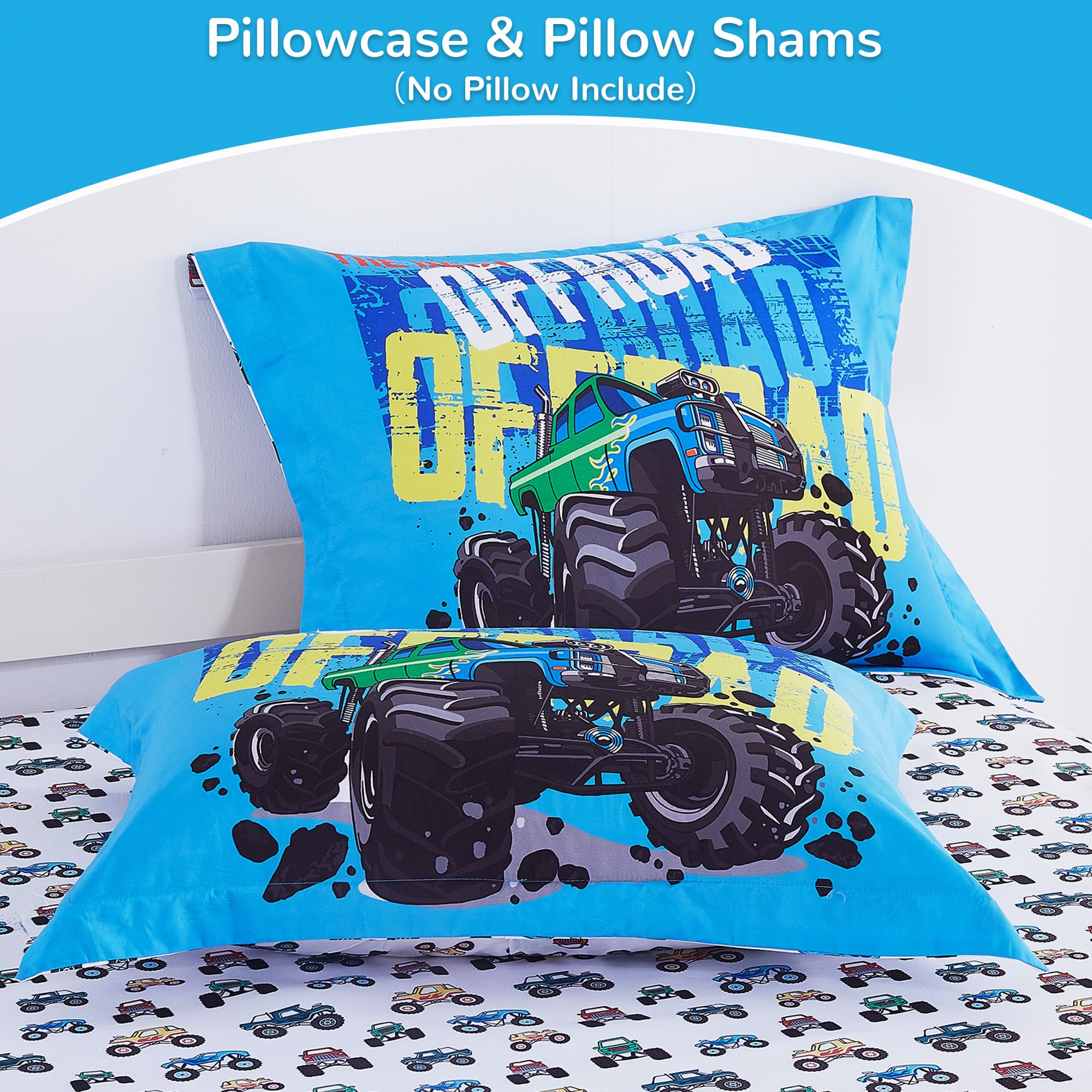 OFF - Road Truck Kids Comforter Sets– 5 or 7 Piece Options
