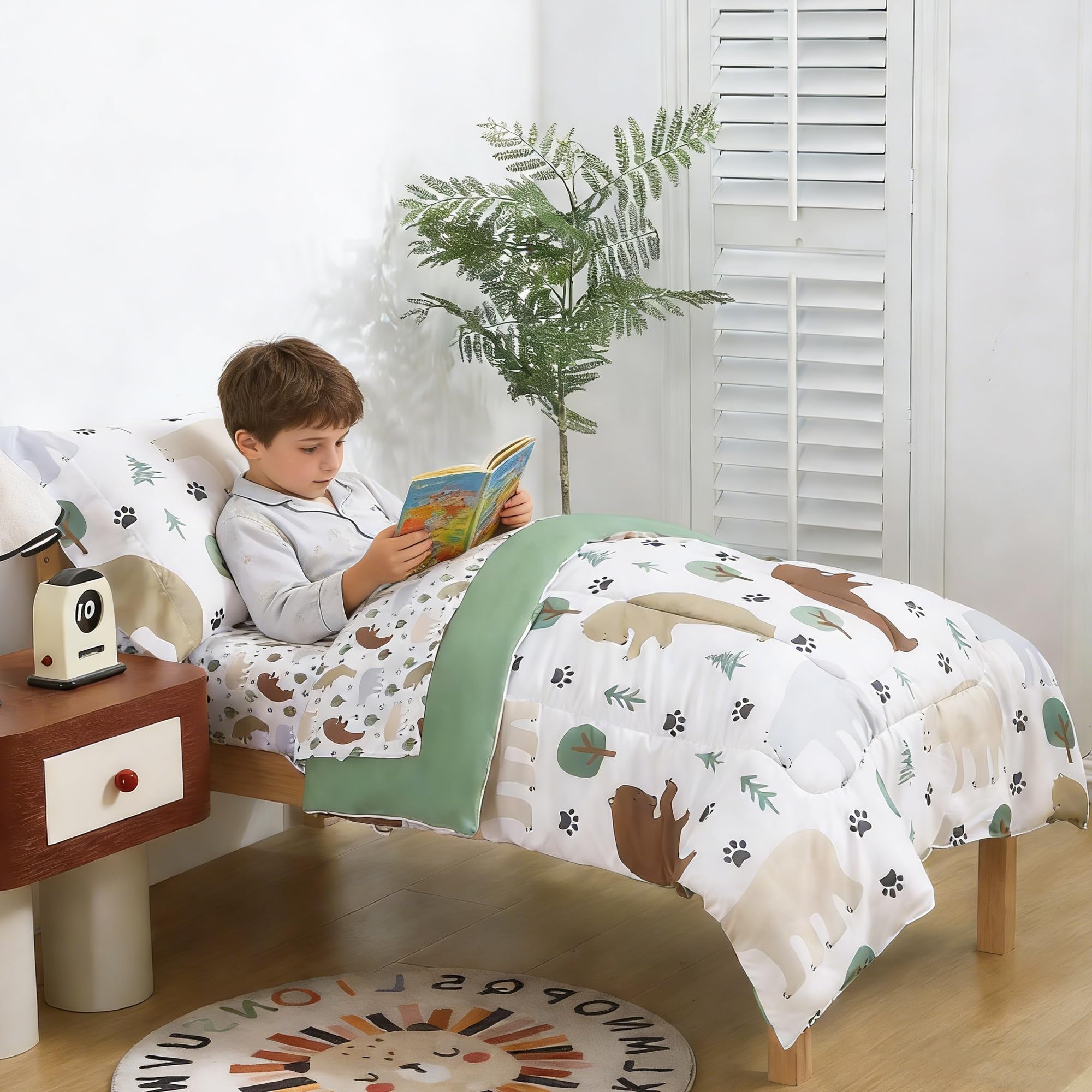 Forest Bear Comforter Set– 4 Piece