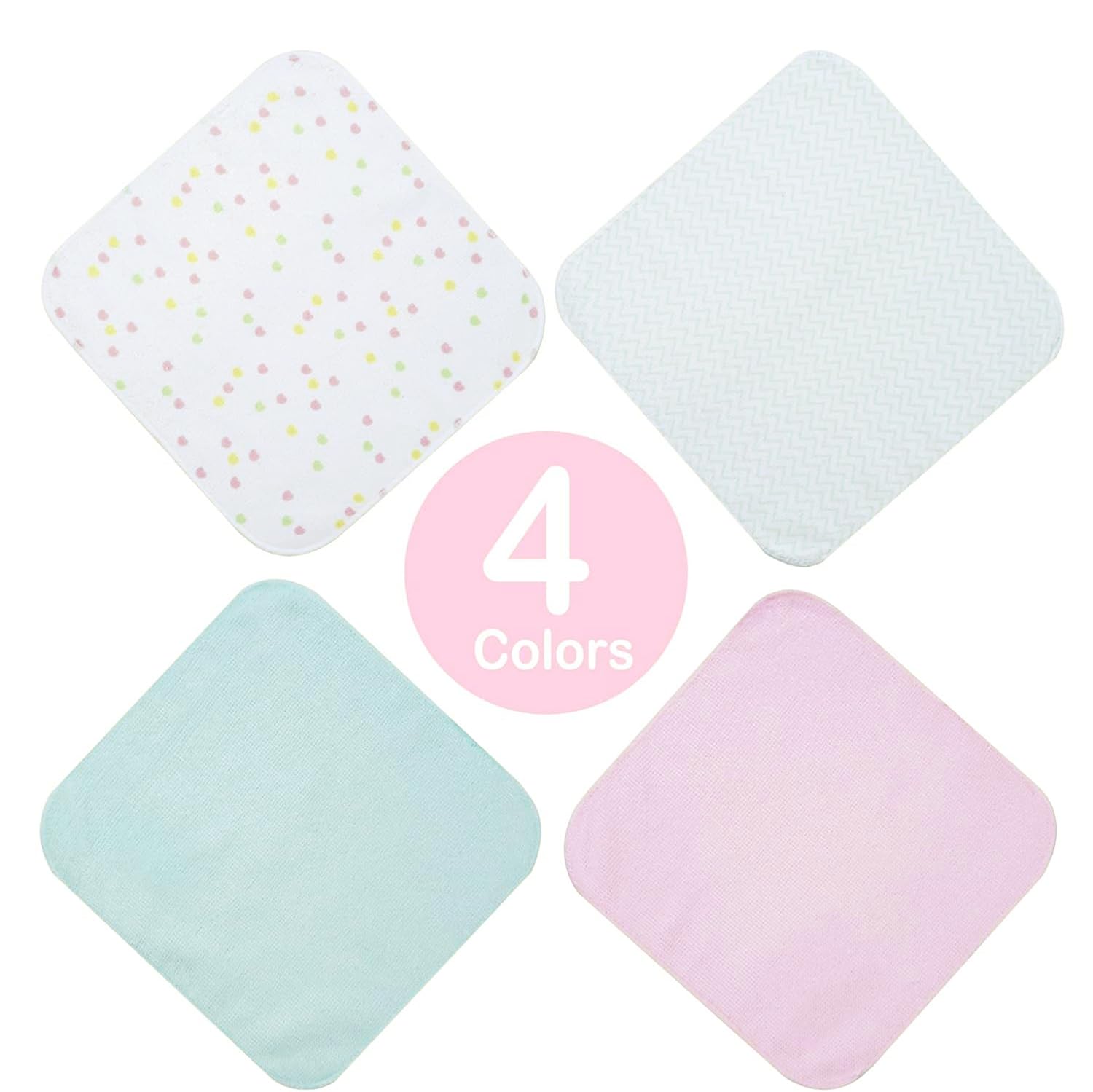 9x9 Unicorn Baby Washcloths