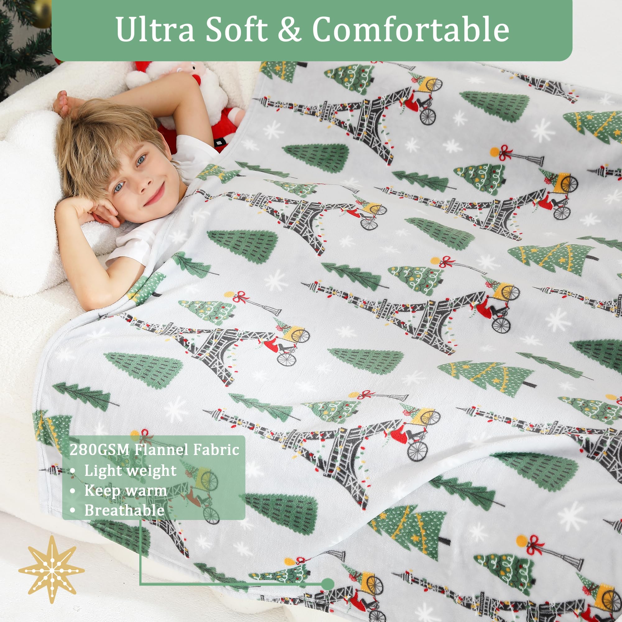 Christmas Tree Kids Throw Blanket 50" x 60"