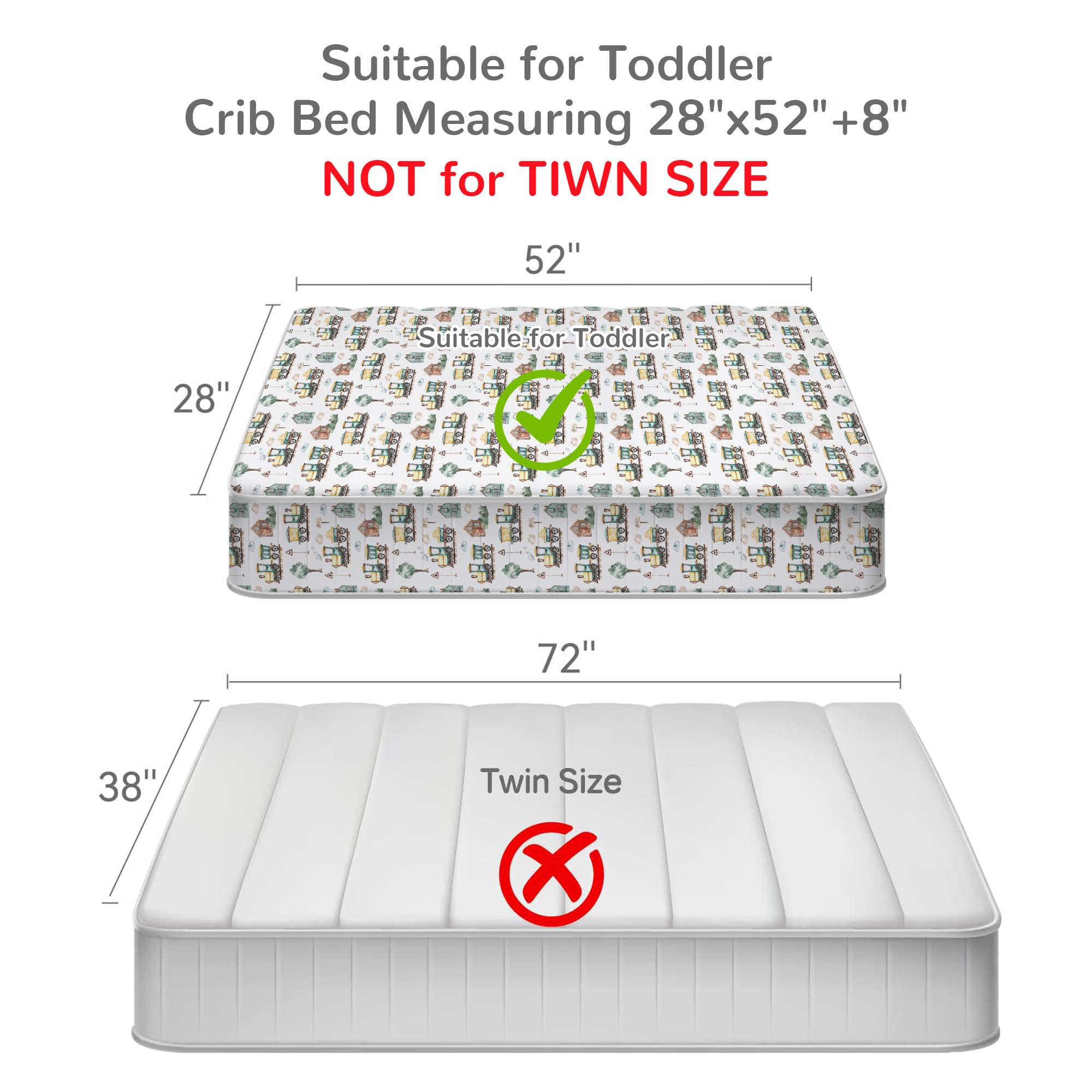Country Train Town Toddler Comforter Set– 4 Piece