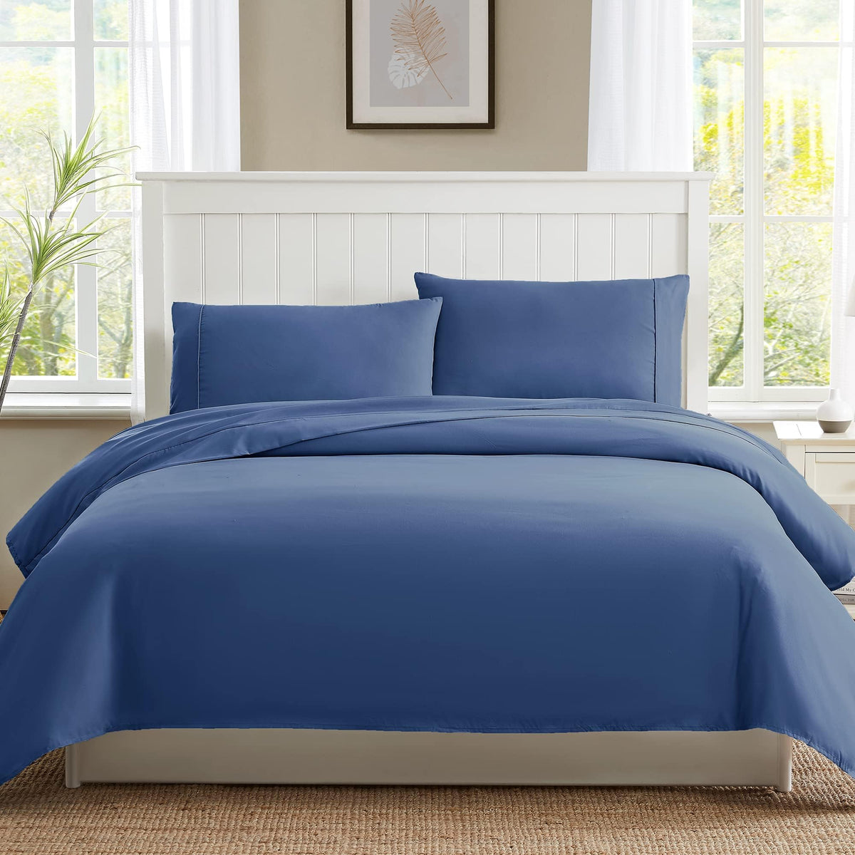 Bed Sheet Set Deep Pocket Double Brushed Microfiber